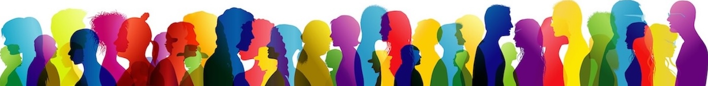 Page banner depicting multi-coloured side silhouettes of people's head and shoulders facing alternate directions, with u3a motto "learn, Laugh, Live" overlay.