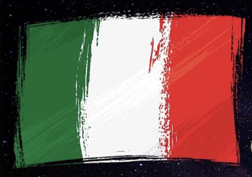 Arty image of the Italian flag.