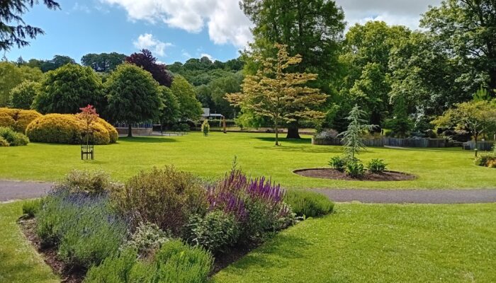 Sherborne pageant gardens in full summer bloom.