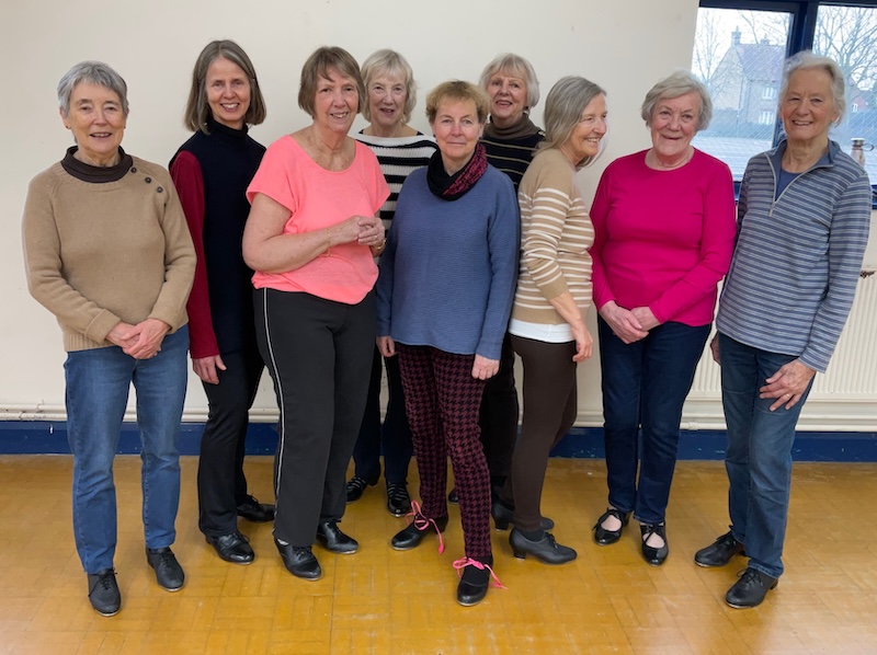 Tap dance group photo Jan 2025