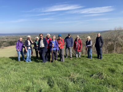 At The Dorsetshire Gap Our Walking group 3 group photo at the Dorsetshire Gap.
